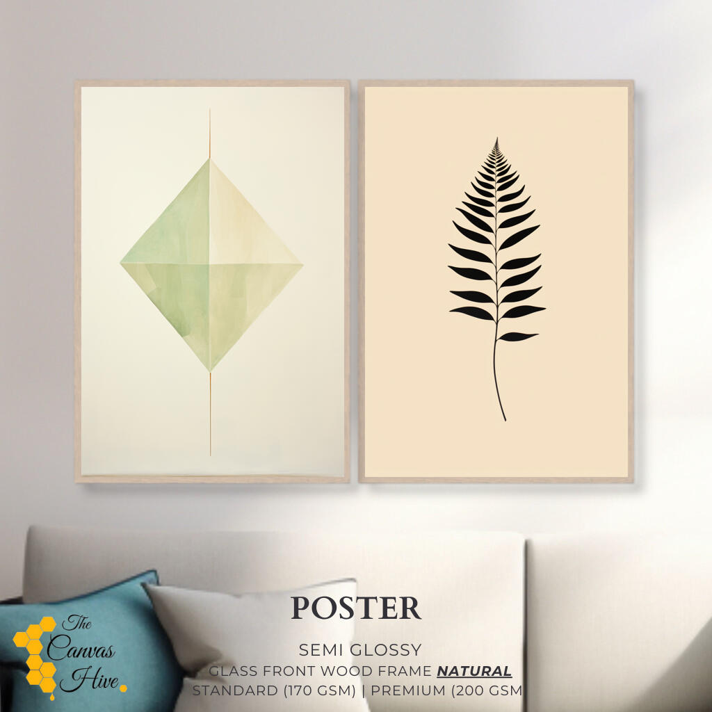 Tranquil Foliage Harmony Set of 2 | Sets Wall Art Prints - The Canvas Hive