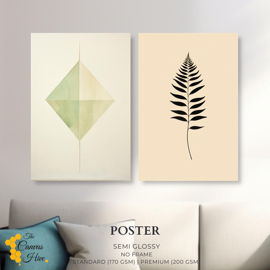 Tranquil Foliage Harmony Set of 2 | Sets Wall Art Prints - The Canvas Hive