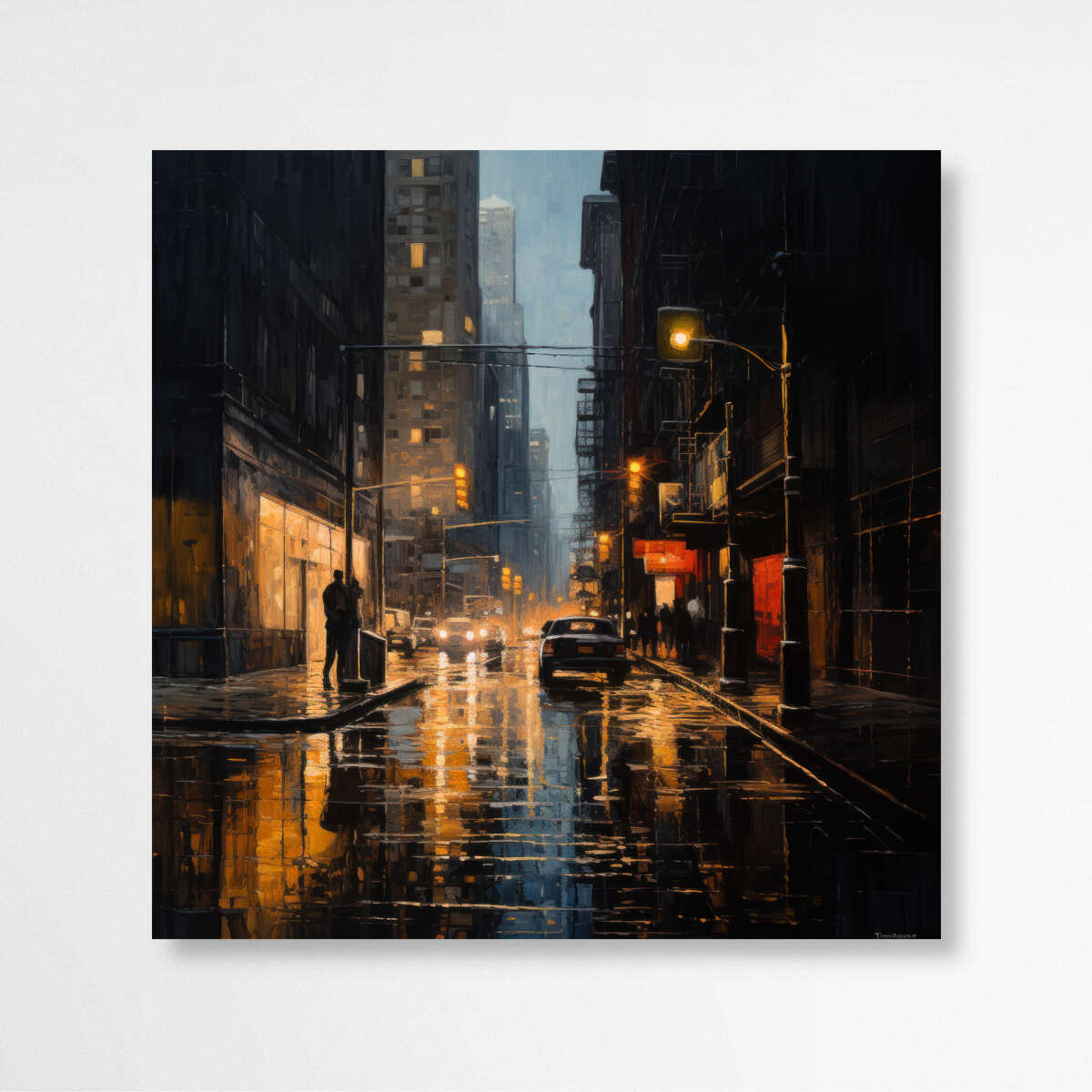 Twilight Rainfall | Abstract Wall Art Prints - The Canvas Hive