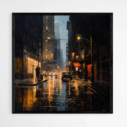 Twilight Rainfall | Abstract Wall Art Prints - The Canvas Hive