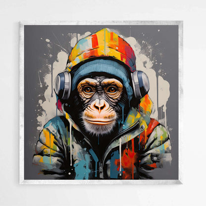 Urban Groove Monkey | Animals Wall Art Prints - The Canvas Hive