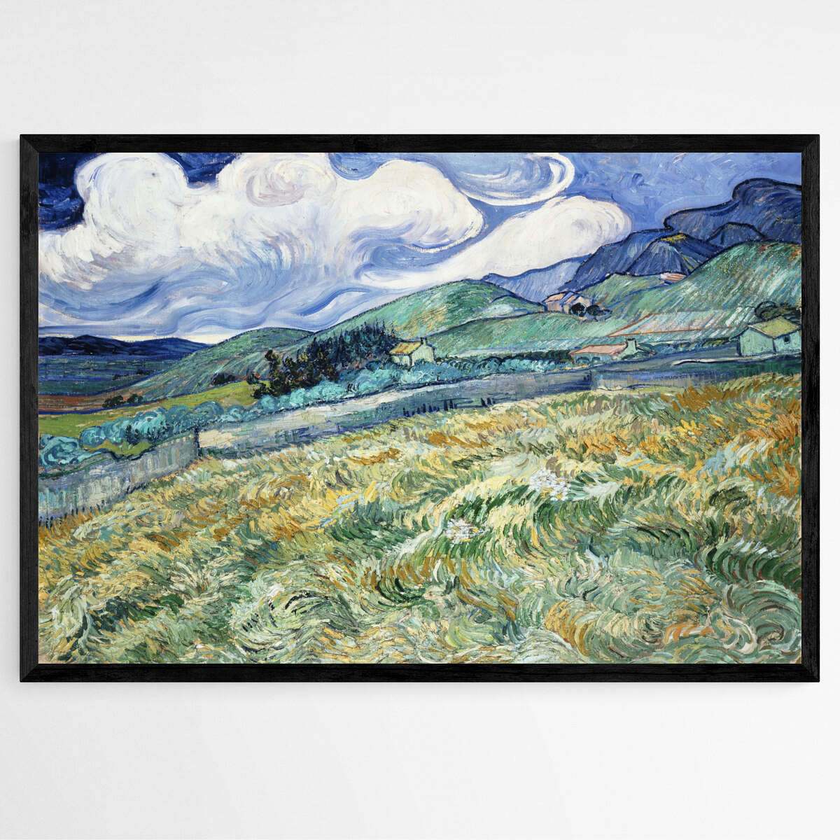Van Gogh's Landscape from Saint-Remy | Famous Paintings Wall Art Prints - The Canvas Hive