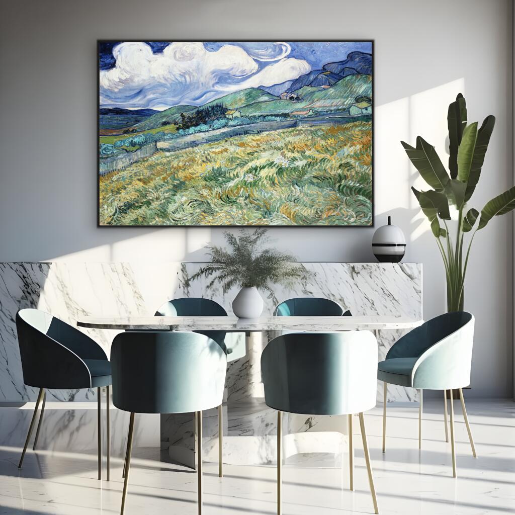 Van Gogh's Landscape from Saint-Remy | Famous Paintings Wall Art Prints - The Canvas Hive