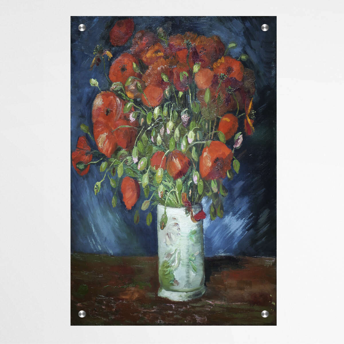 Vase with Poppies by Vincent Van Gogh | Vincent Van Gogh Wall Art Prints - The Canvas Hive