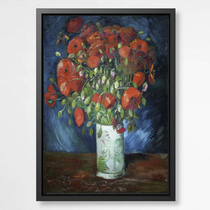 Vase with Poppies by Vincent Van Gogh | Vincent Van Gogh Wall Art Prints - The Canvas Hive