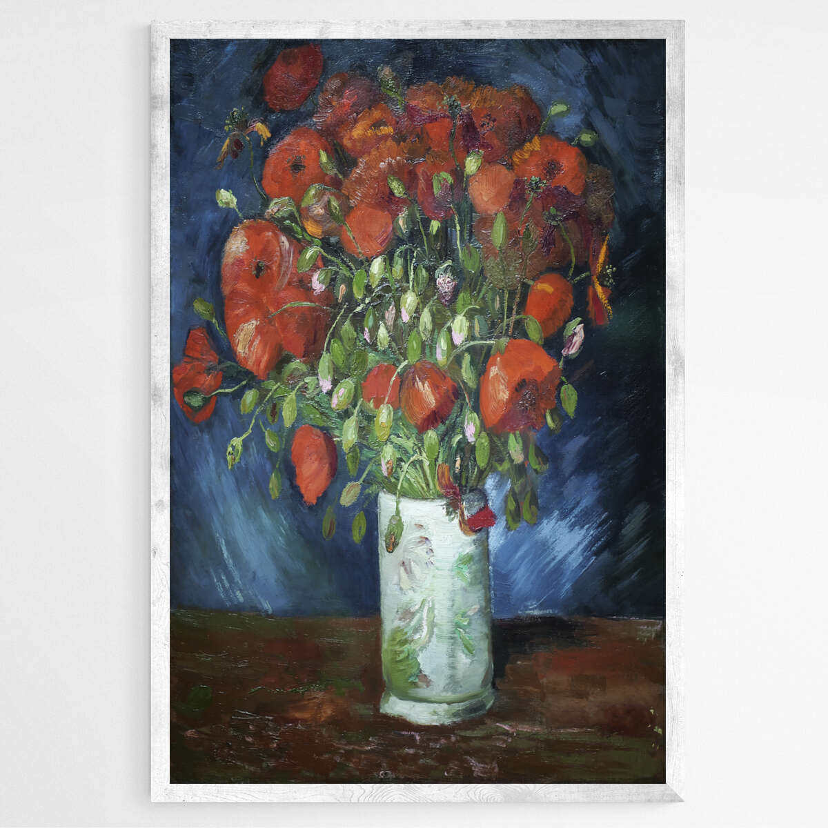 Vase with Poppies by Vincent Van Gogh | Vincent Van Gogh Wall Art Prints - The Canvas Hive