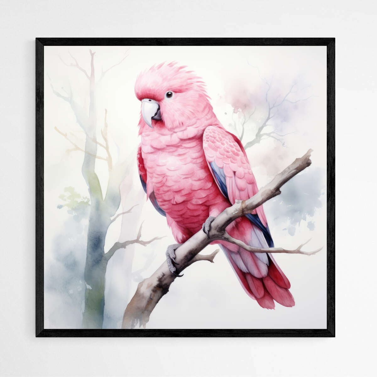 Vibrant Australian Birds : Galah Watercolor | Australiana Wall Art Prints - The Canvas Hive