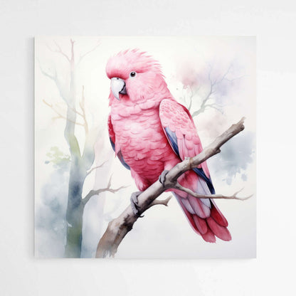 Vibrant Australian Birds : Galah Watercolor | Australiana Wall Art Prints - The Canvas Hive