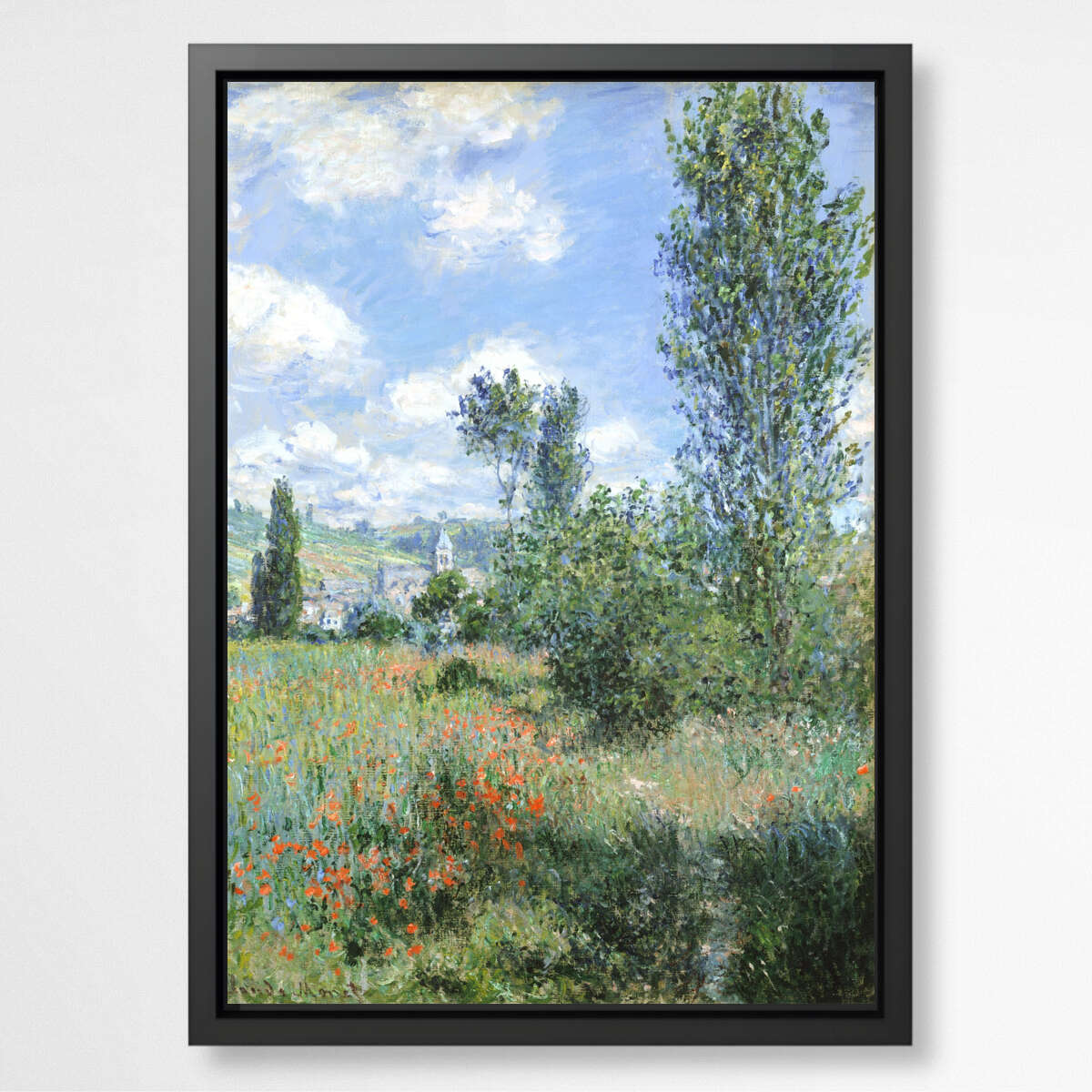 View of Vetheuil by Claude Monet | Claude Monet Wall Art Prints - The Canvas Hive