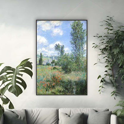 View of Vetheuil by Claude Monet | Claude Monet Wall Art Prints - The Canvas Hive