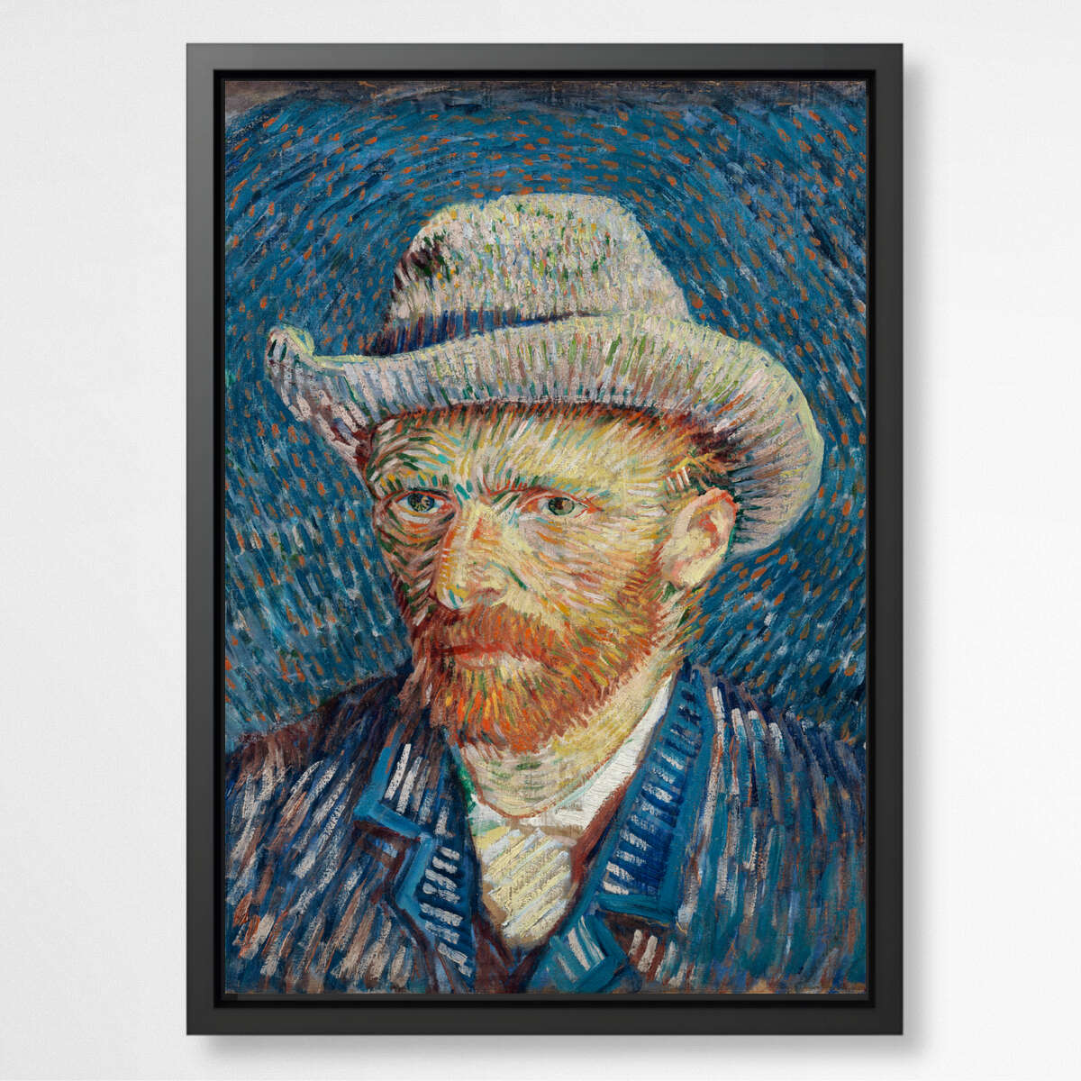 Vincent Van Gogh's Self-Portrait with Grey Felt Hat | Famous Paintings Wall Art Prints - The Canvas Hive