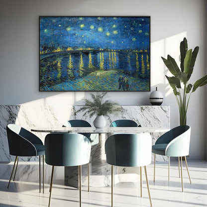 Vincent van Gogh's Starry Night Over the Rhone | Famous Paintings Wall Art Prints - The Canvas Hive