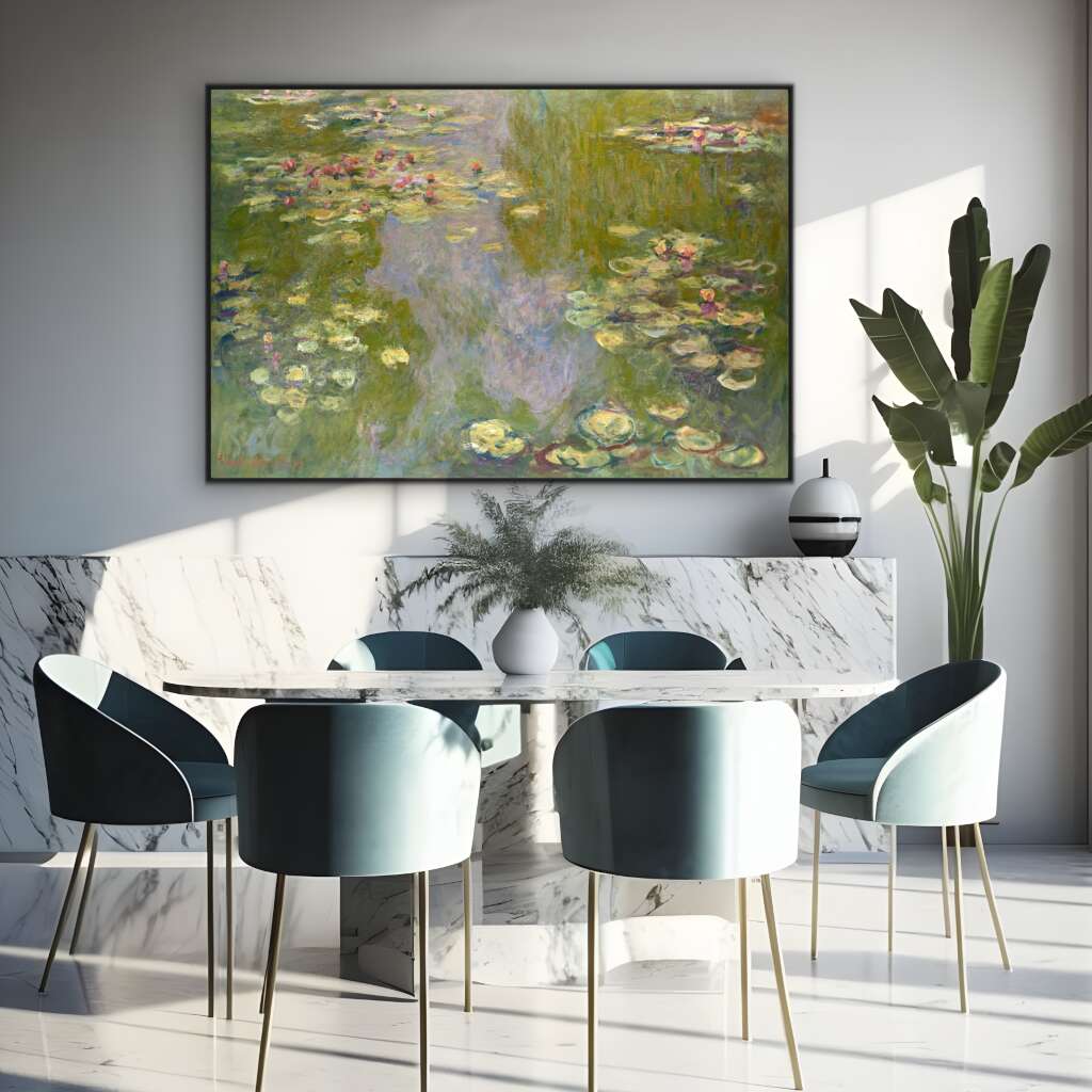 Water Lilies (1919) by Claude Monet | Claude Monet Wall Art Prints - The Canvas Hive