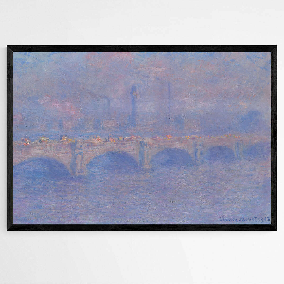 Waterloo Bridge Sunlight Effect | Claude Monet Wall Art Prints - The Canvas Hive