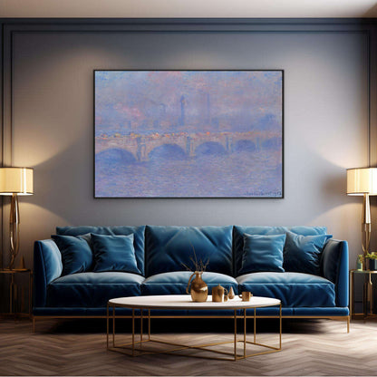 Waterloo Bridge Sunlight Effect | Claude Monet Wall Art Prints - The Canvas Hive