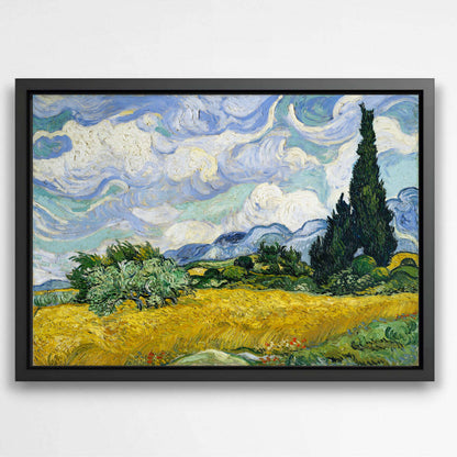 Wheat Field with Cypresses by Vincent Van Gogh | Vincent Van Gogh Wall Art Prints - The Canvas Hive