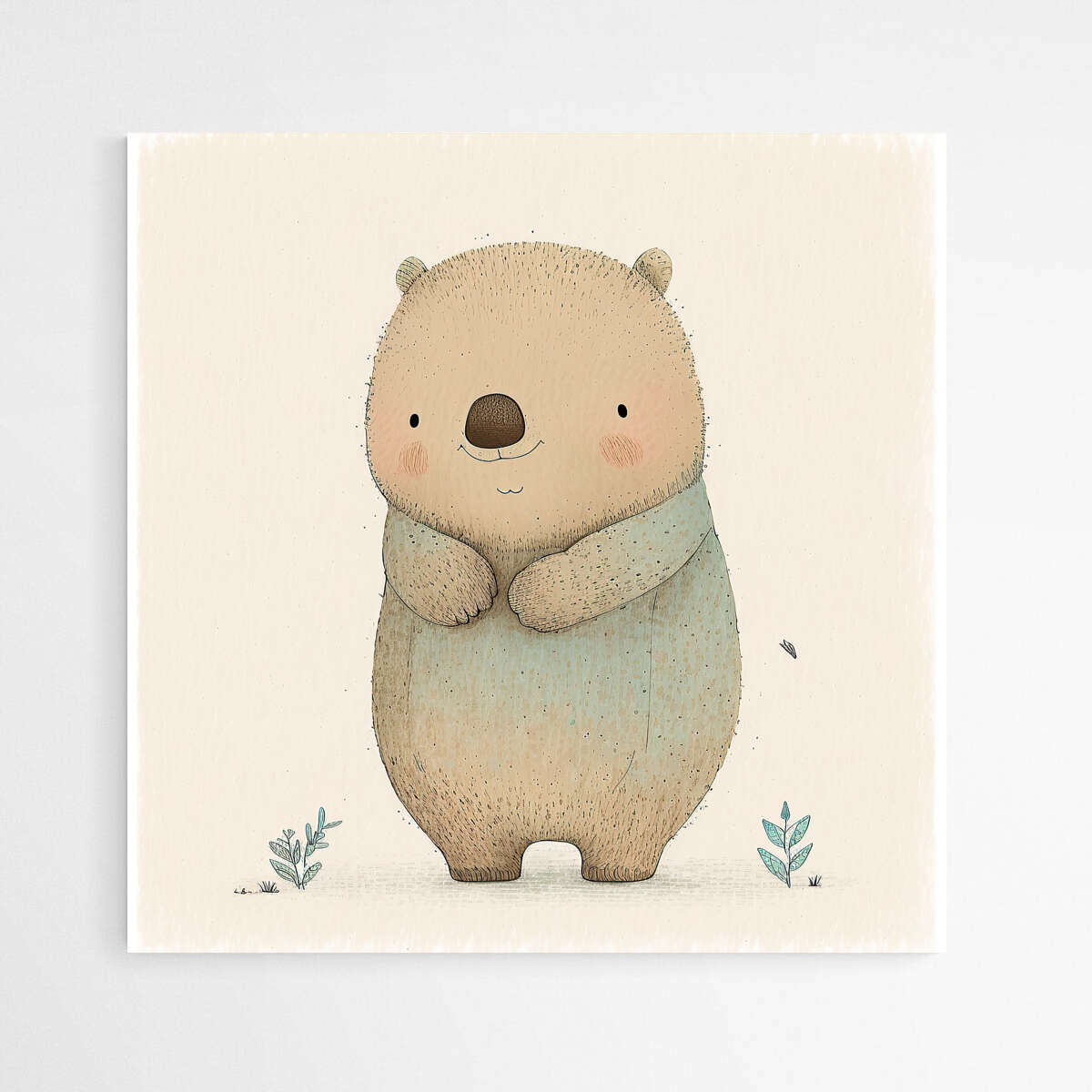 Wombat Delight | Nursery Wall Art Prints - The Canvas Hive