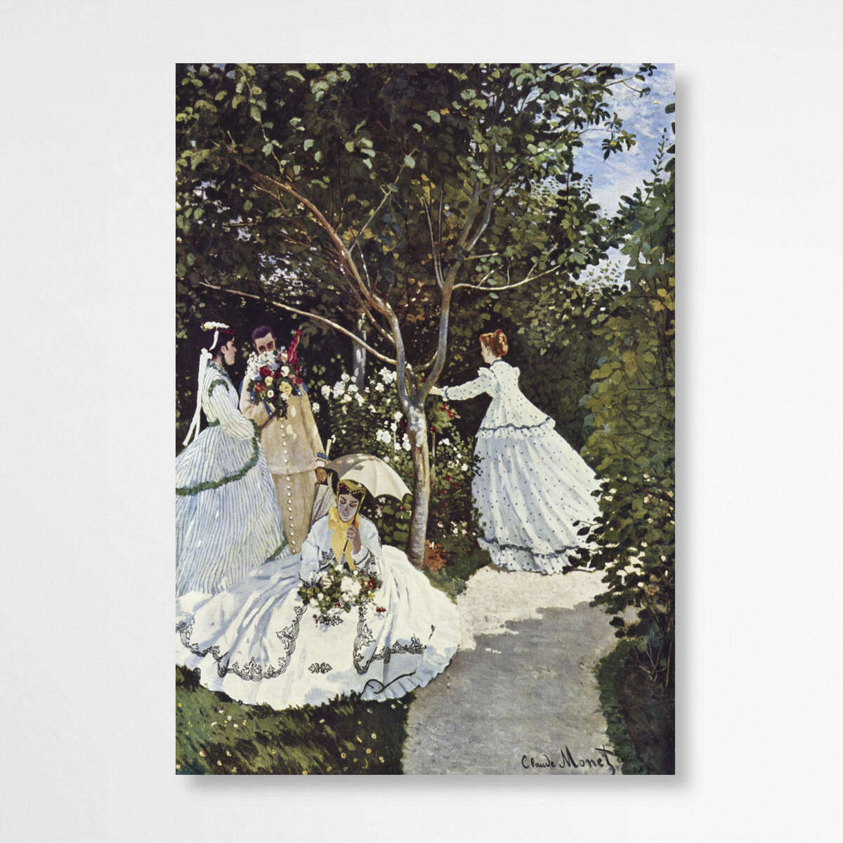 Women in the Garden by Claude Monet | Claude Monet Wall Art Prints - The Canvas Hive