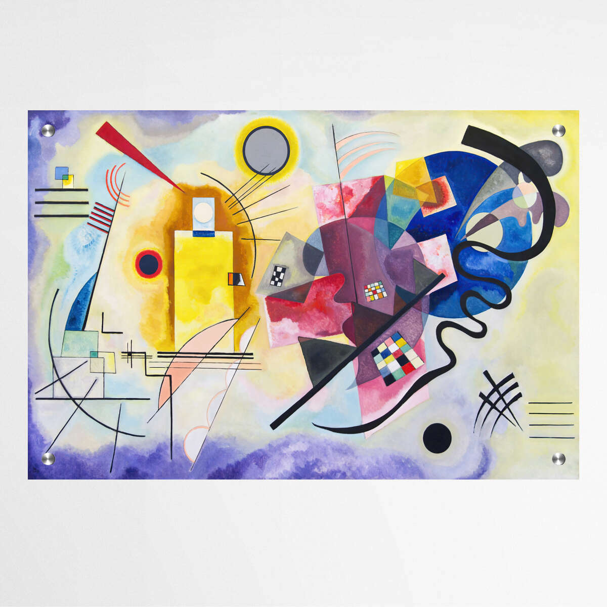 Yellow-Red-Blue by Wassily Kandinsky | Famous Paintings Wall Art Prints - The Canvas Hive