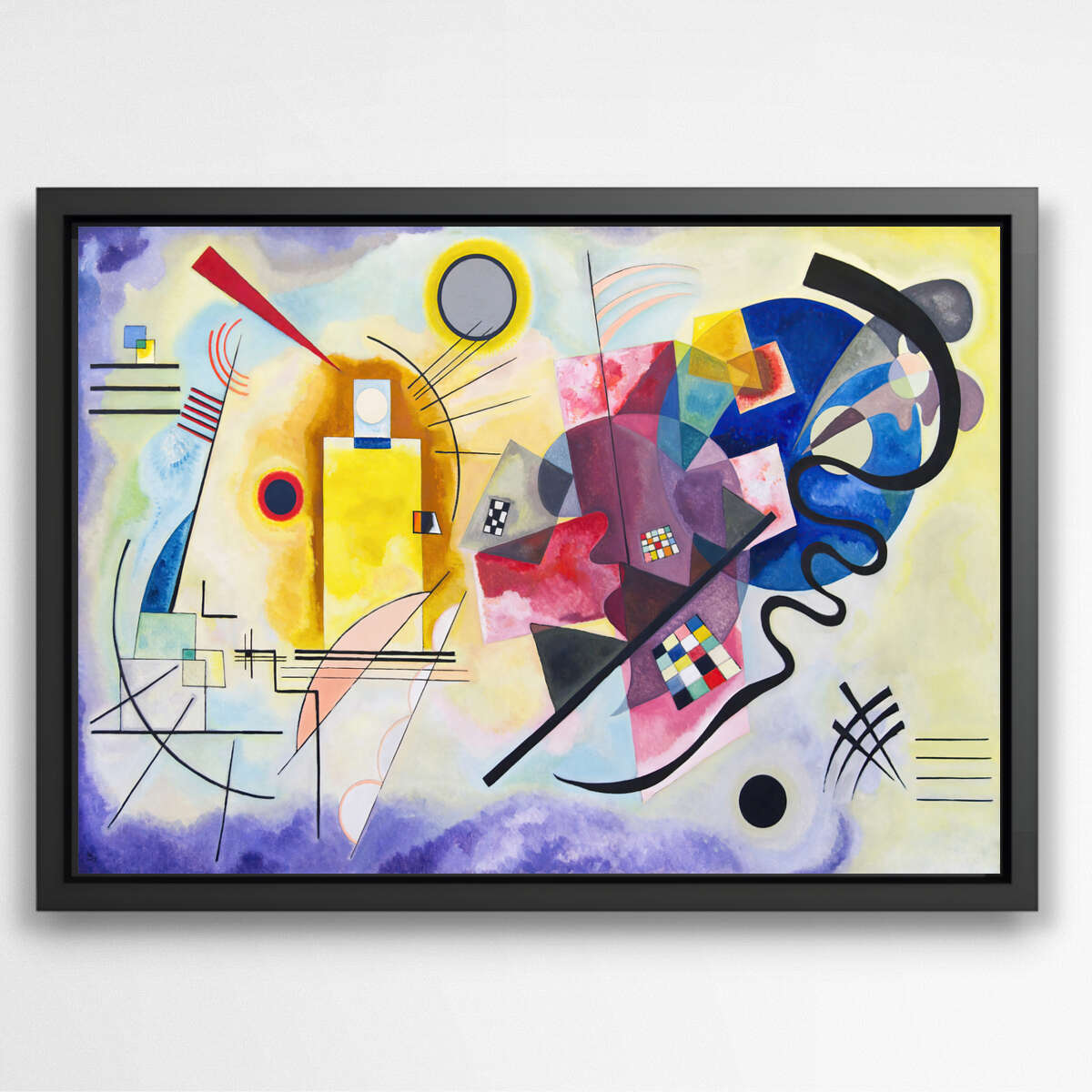 Yellow-Red-Blue by Wassily Kandinsky | Famous Paintings Wall Art Prints - The Canvas Hive