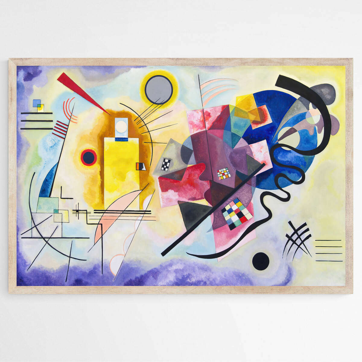 Yellow-Red-Blue by Wassily Kandinsky | Famous Paintings Wall Art Prints - The Canvas Hive