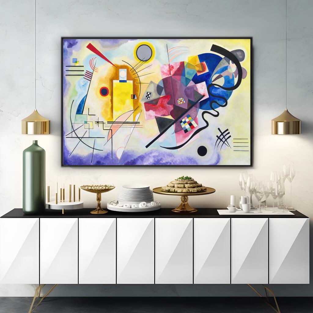 Yellow-Red-Blue by Wassily Kandinsky | Famous Paintings Wall Art Prints - The Canvas Hive