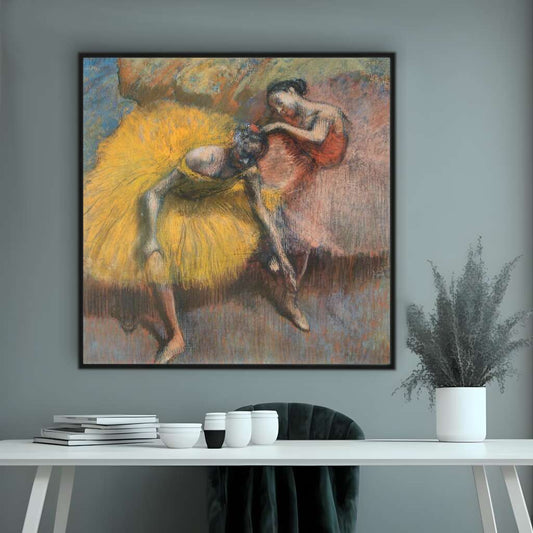 Yellow and Pink Dancers by Edgar Degas (1898) | Edgar Degas Wall Art Prints - The Canvas Hive