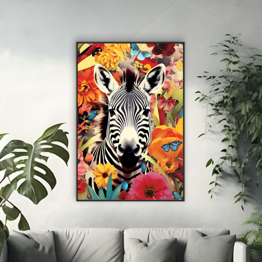Zebra Vision | Pop Art Wall Art Prints - The Canvas Hive