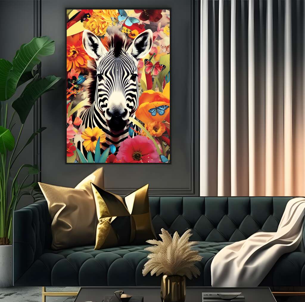 Zebra Vision | Pop Art Wall Art Prints - The Canvas Hive